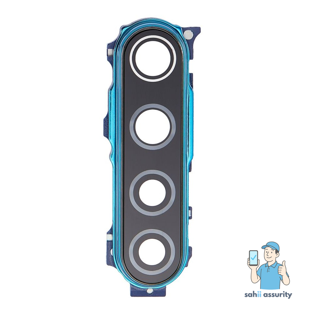 Camera Lens Glass with Frame for Xiaomi Redmi Note 8 Blue thumbnail